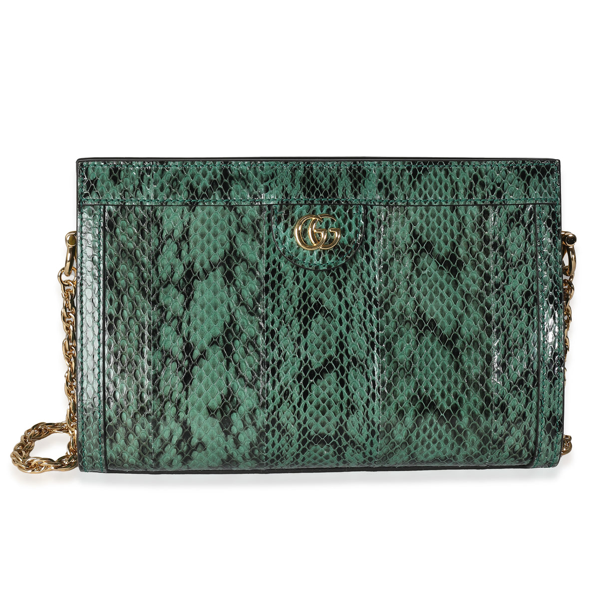 Gucci Python Gg Gucci Green Python Small GG Ophidia Chain Bag | myGemma | Item #141300