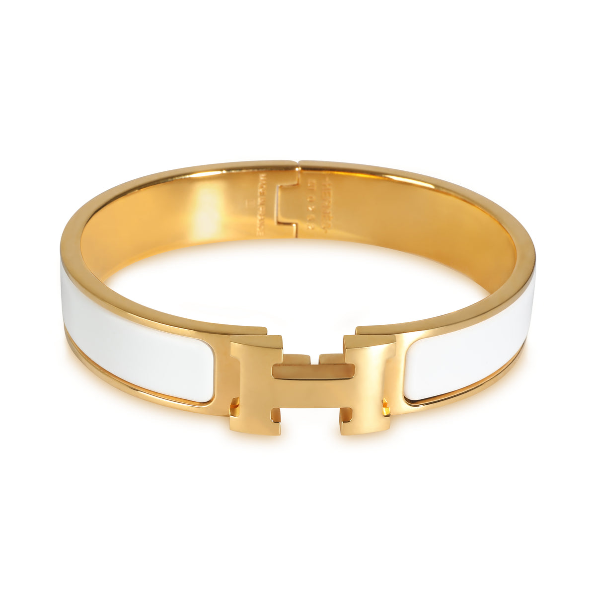 Clic H Bracelet in Blanco