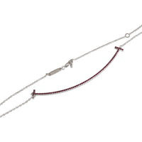 Tiffany T Ruby Smile Necklace in 18k White Gold