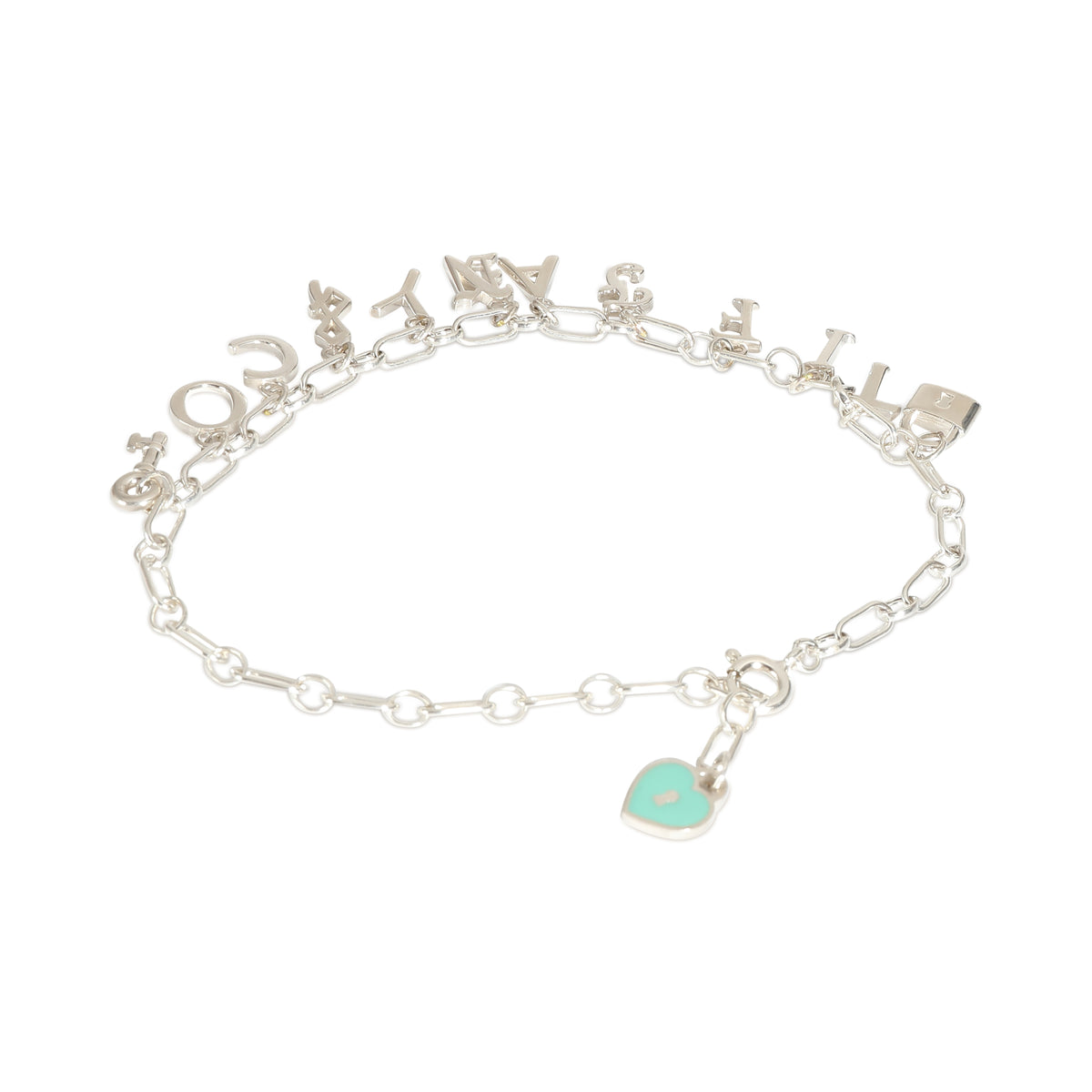 Notes Logo Charm Bracelet in  Sterling Silver