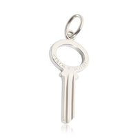 Tiffany & Co. Modern Mini Key Pendant in 18k White Gold 0.05 CTW pv