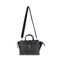 Black Smooth Calfskin Monogram Downtown Cabas