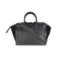 Black Smooth Calfskin Monogram Downtown Cabas