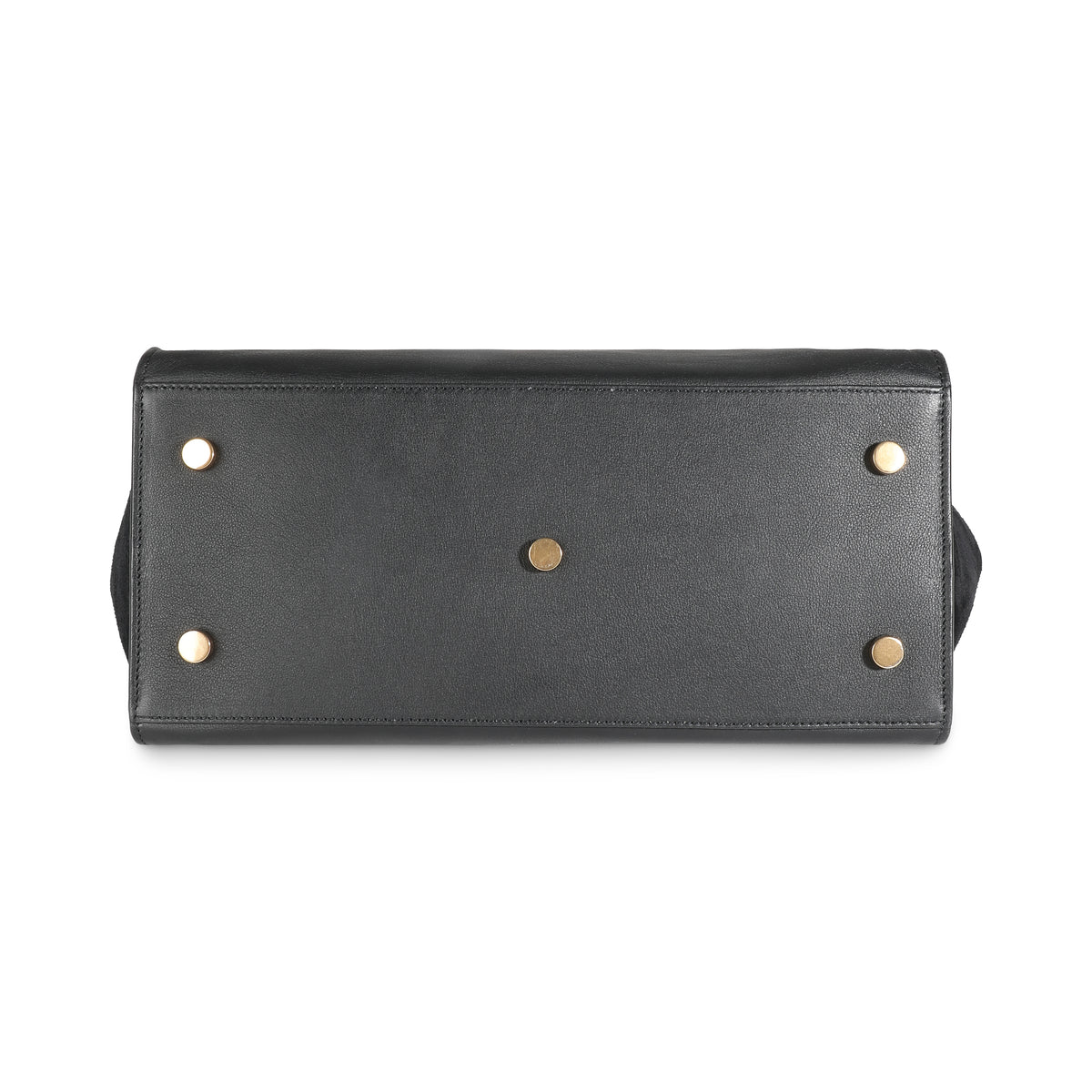 Black Smooth Calfskin Monogram Downtown Cabas