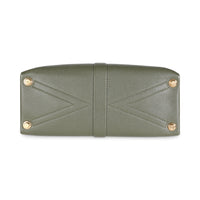 Khaki Grained Smooth Calfskin Rose Des Vents MM