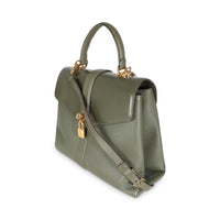 Khaki Grained Smooth Calfskin Rose Des Vents MM