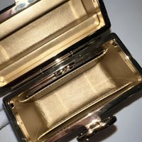 23C Black Quilted Lambskin Box Chain Vanity