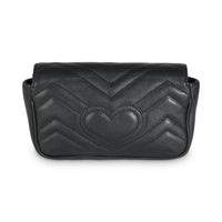 Black Matelasse Calfskin Super Mini Marmont