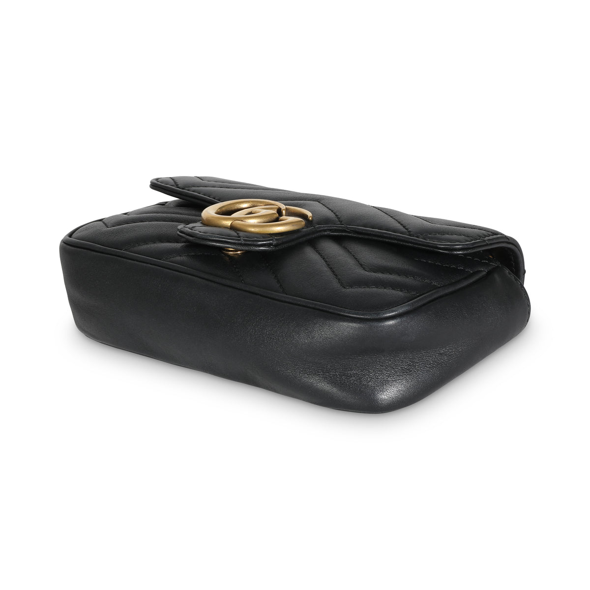 Black Matelasse Calfskin Super Mini Marmont