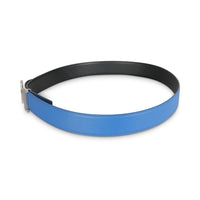 Black Bleu Zellige Epsom 38mm Constance H Belt 110