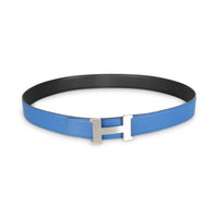 Black Bleu Zellige Epsom 38mm Constance H Belt 110