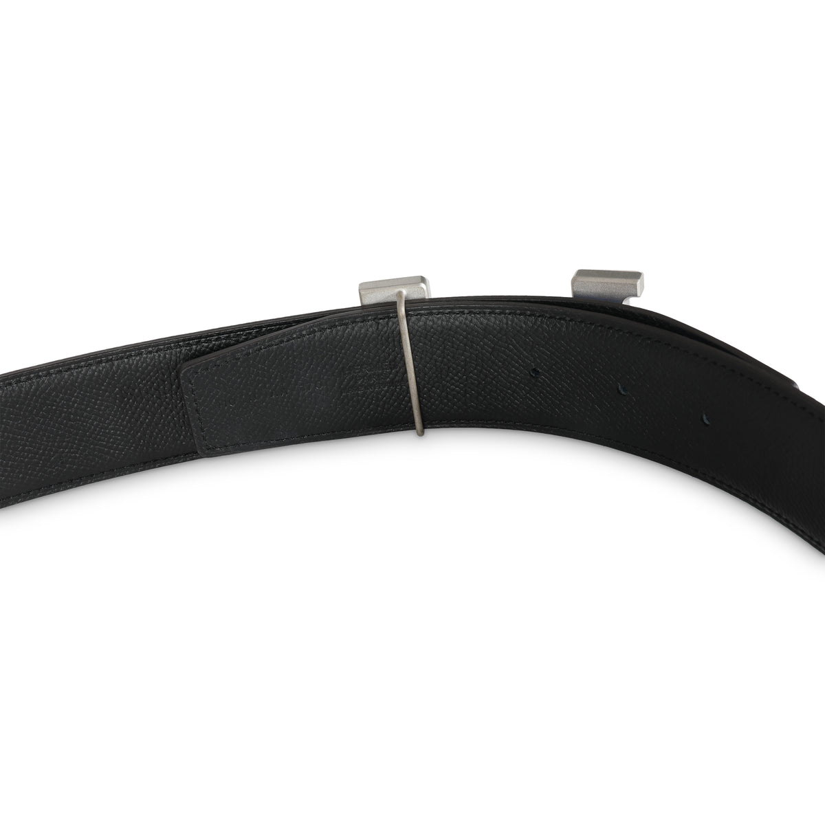 Black Bleu Zellige Epsom 38mm Constance H Belt 110