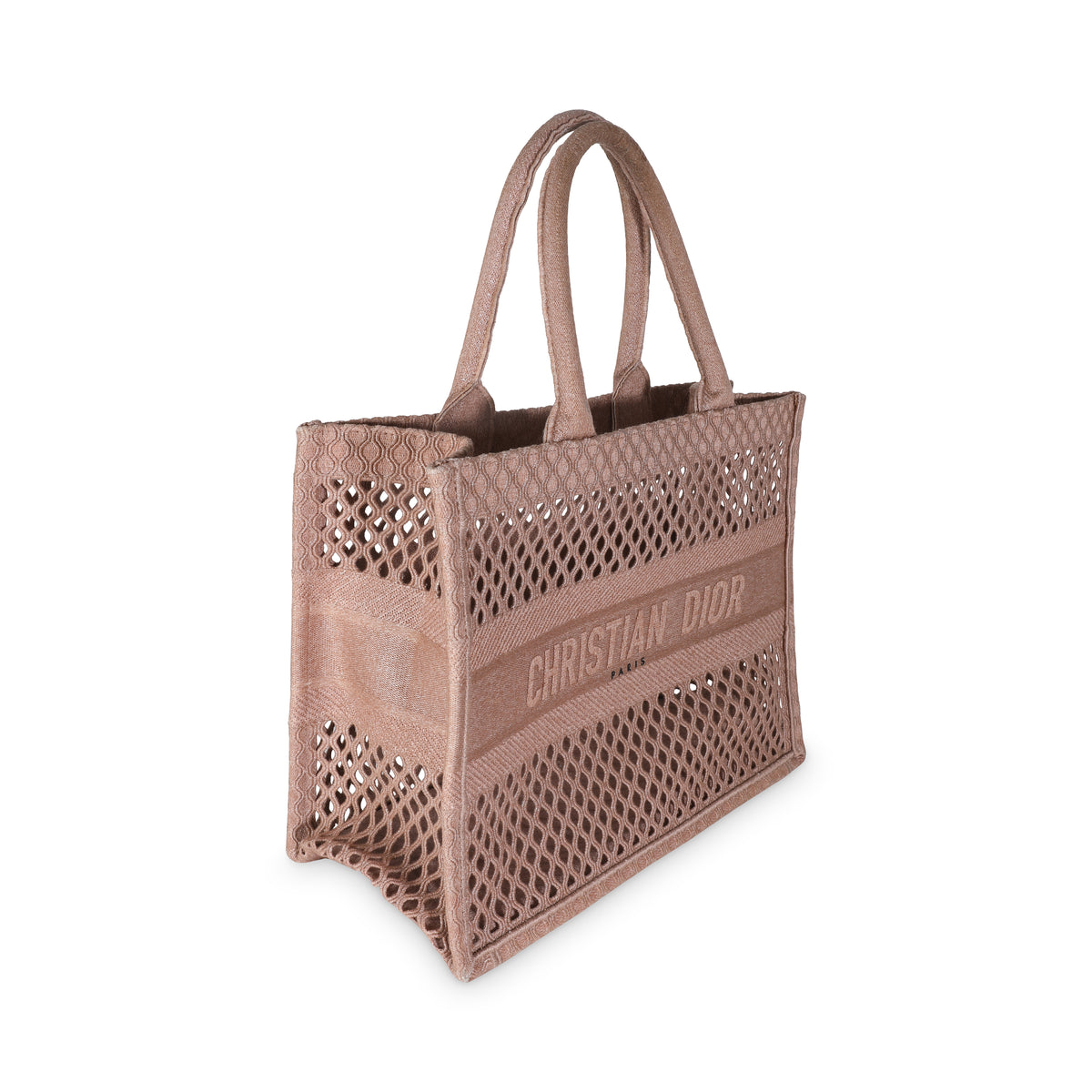 Clay Mesh Embroidered Medium Book Tote