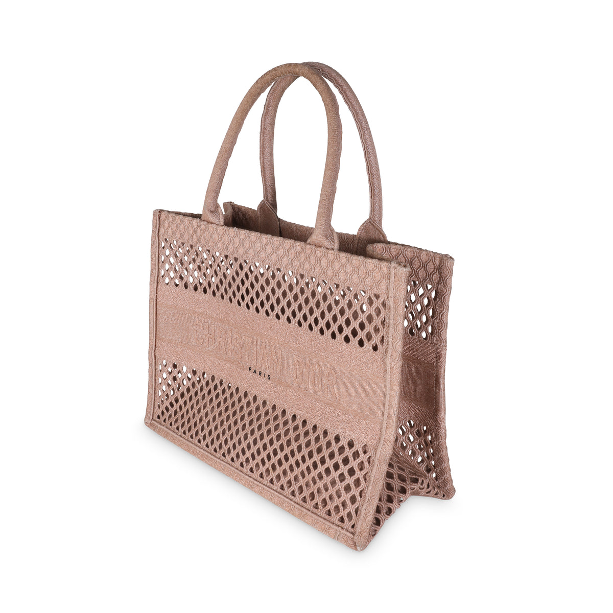 Clay Mesh Embroidered Medium Book Tote