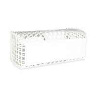 White Recycled Plastic Vitello Liberty Matte Medium Fendi Basket