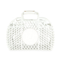 White Recycled Plastic Vitello Liberty Matte Medium Fendi Basket