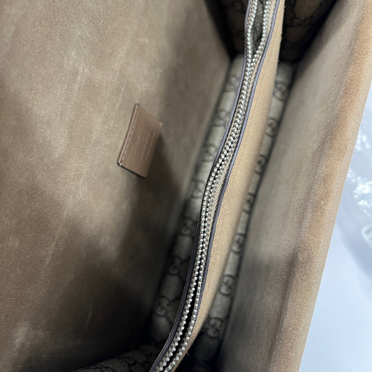 Beige GG Supreme Canvas Small Dionysus Bag