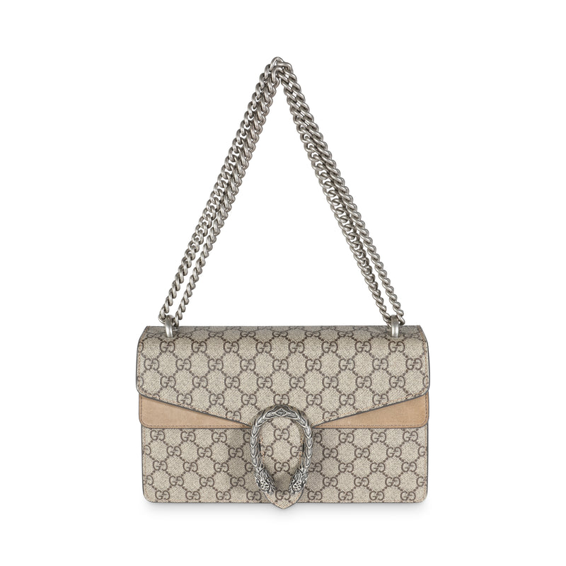 Beige GG Supreme Canvas Small Dionysus Bag