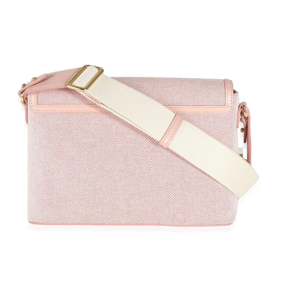 Pink Canvas Medium Note Crossbody Bag