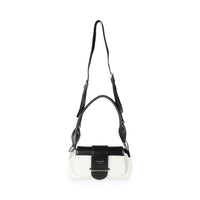 Black White City Calfskin Sidonie Shoulder Bag