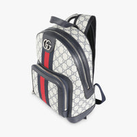 Navy Beige GG Supreme Small Ophidia Backpack