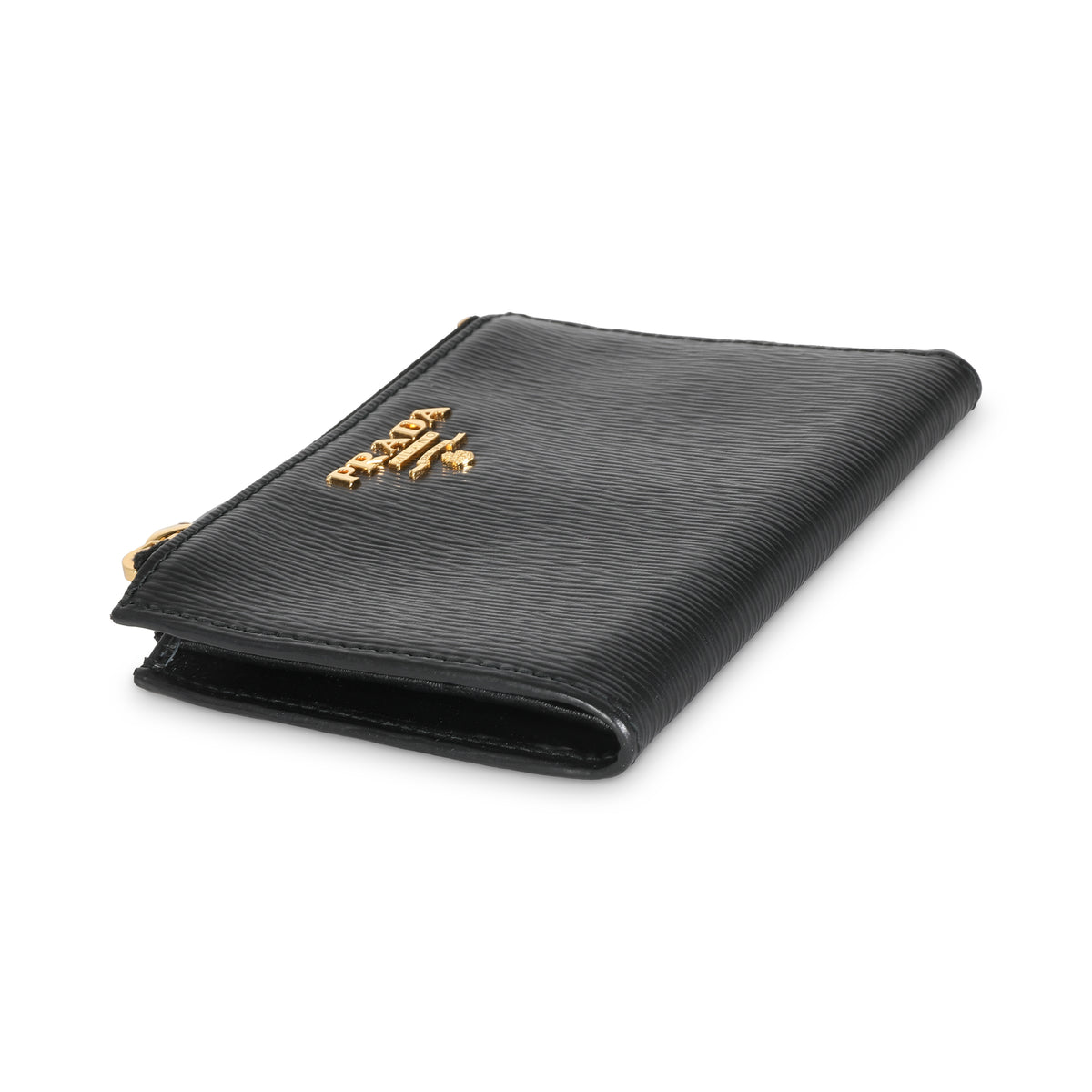 Black Vitello Move Bi-Fold Compact Wallet