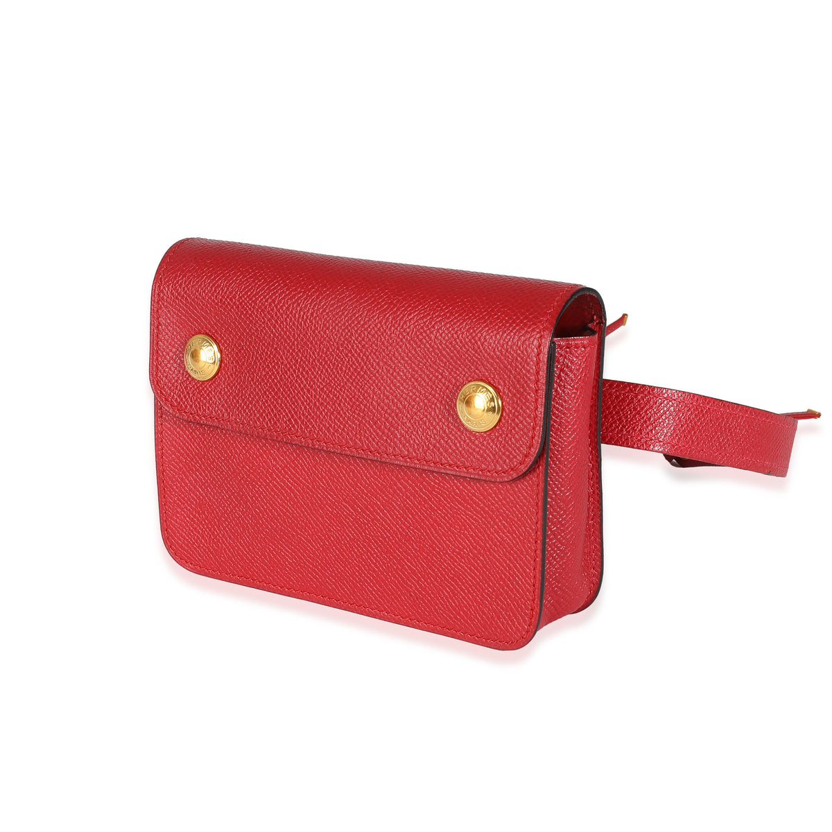 Rouge Vif Courchevel Pochette Belt Bag GHW