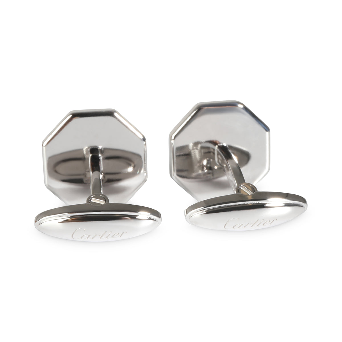 Vintage Cufflinks in 18k White Gold 0.5 CTW