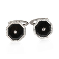 Vintage Cufflinks in 18k White Gold 0.5 CTW