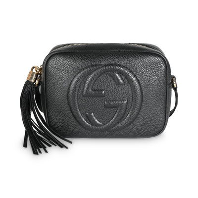 Black Pebbled Calfskin Soho Disco Crossbody