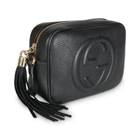 Black Pebbled Calfskin Soho Disco Crossbody