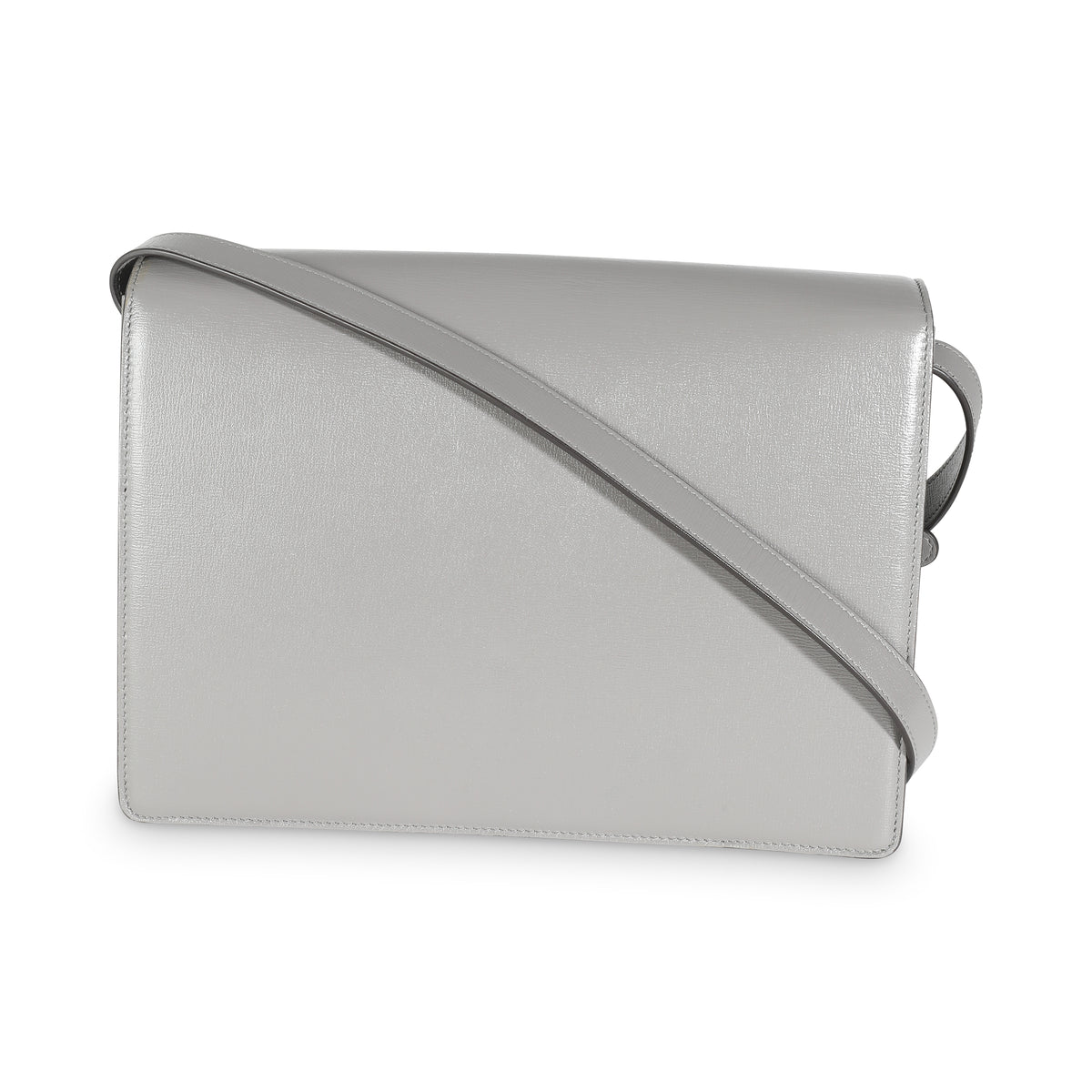 Grey Textured Calfskin Medium Torchon GG Ring Shoulder Bag