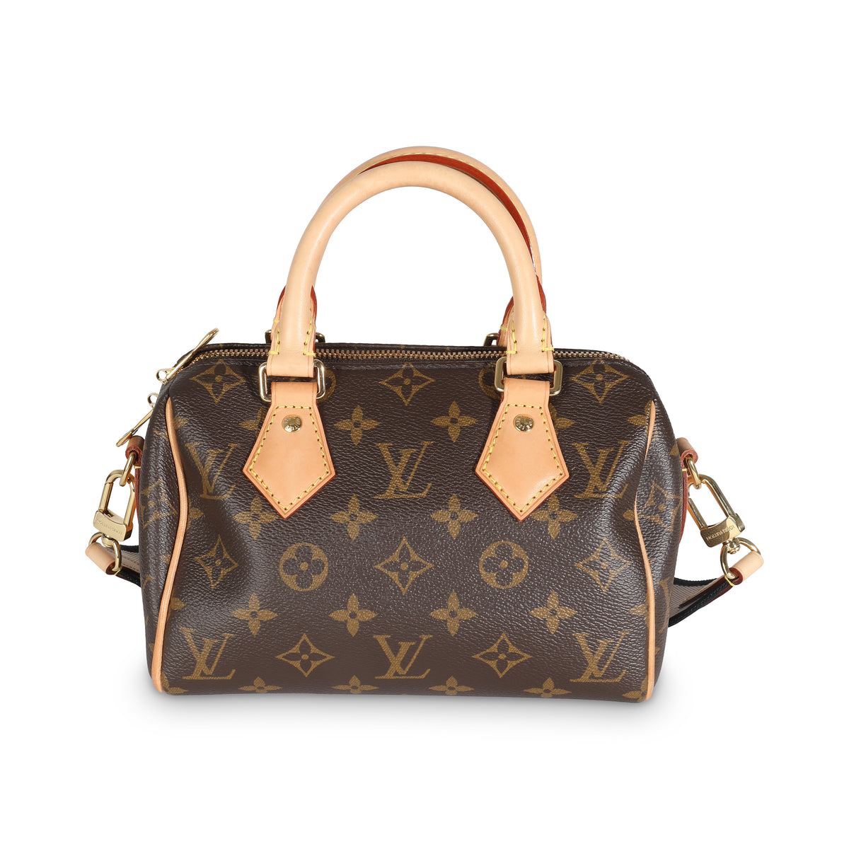 Black Monogram Canvas Speedy Bandouliere 20