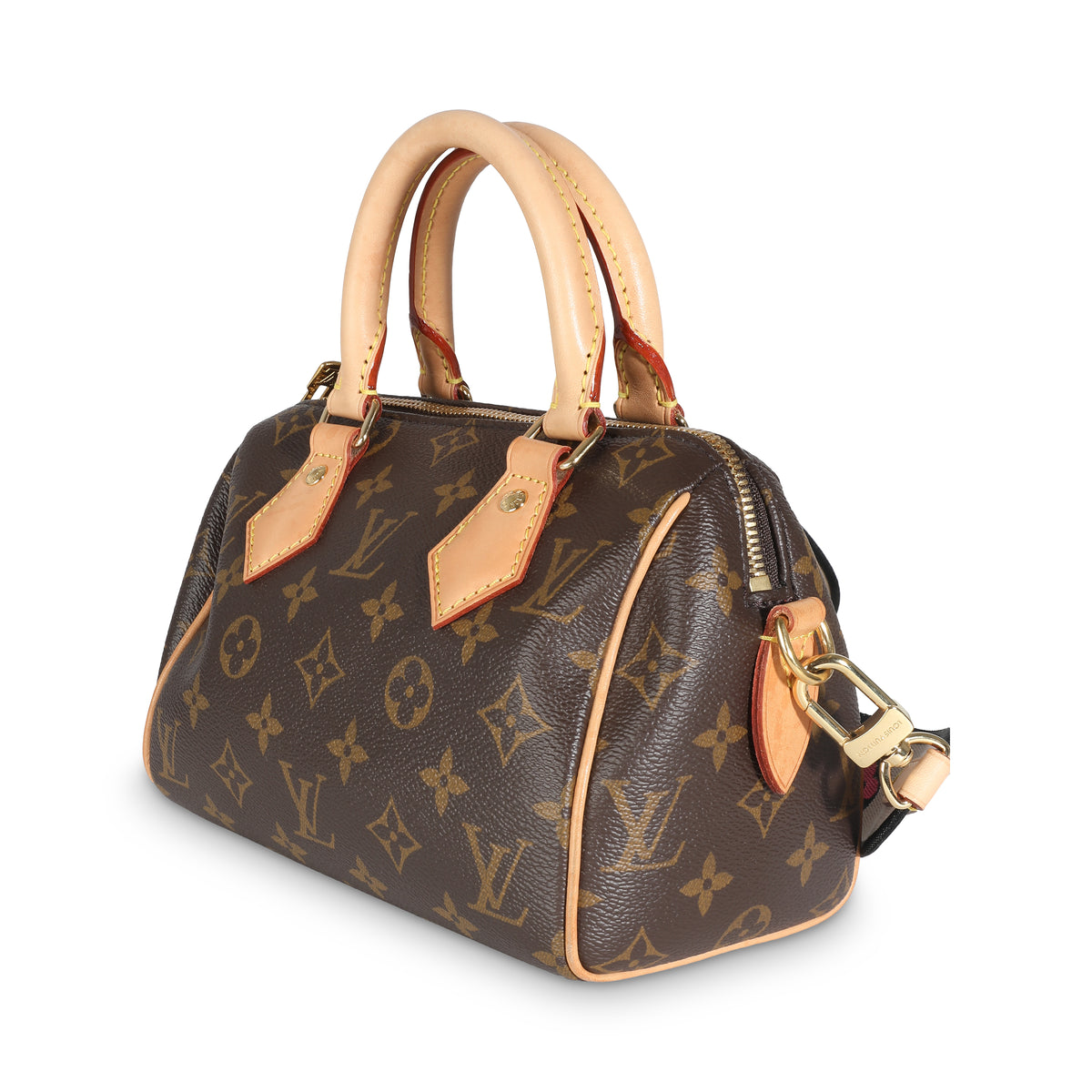 Black Monogram Canvas Speedy Bandouliere 20