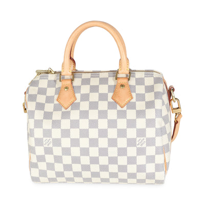 Damier Azur Canvas Speedy Bandouliere 25