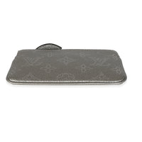 Silver Monogram Mahina Key Pouch