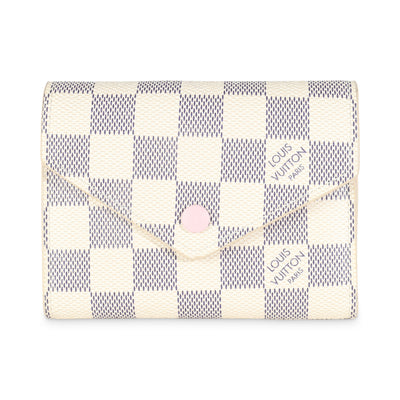 Rose Ballerine Damier Azur Canvas Victorine Wallet