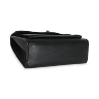 Black Calfskin Mylockme Chain Bag