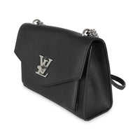 Black Calfskin Mylockme Chain Bag