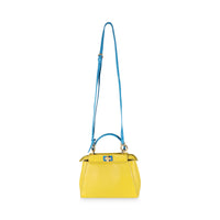 Yellow Blue Colorblock Nappa Mini Peekaboo