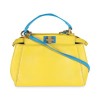 Yellow Blue Colorblock Nappa Mini Peekaboo