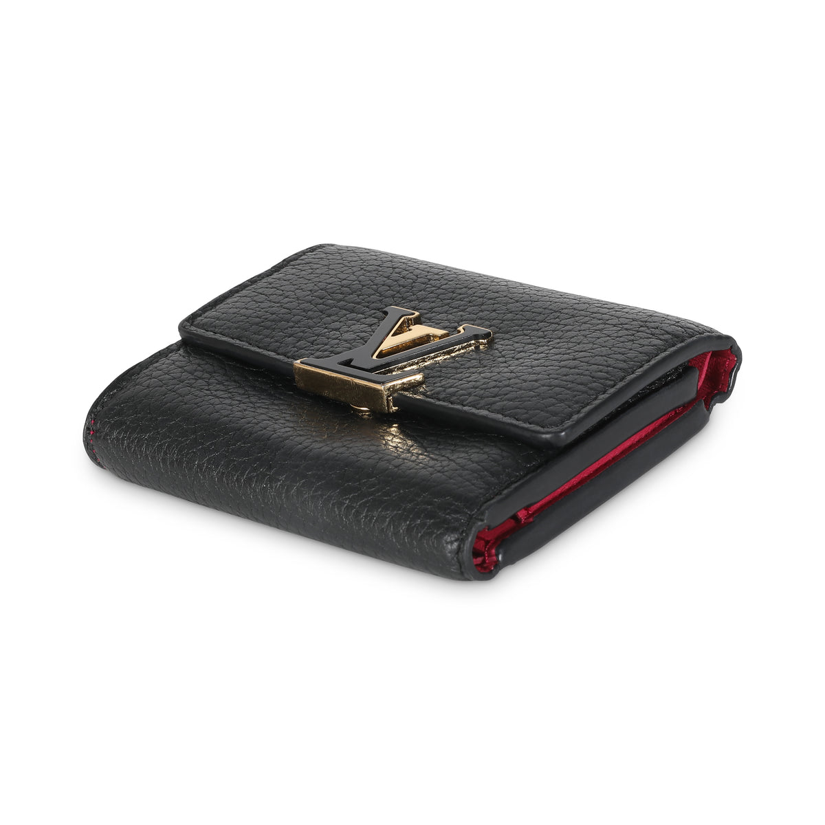 Black Taurillon Capucines XS Wallet