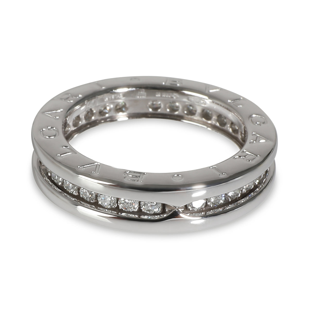 BVLGARI B.zero1 Ring in 18k White Gold 0.45 CTW fv