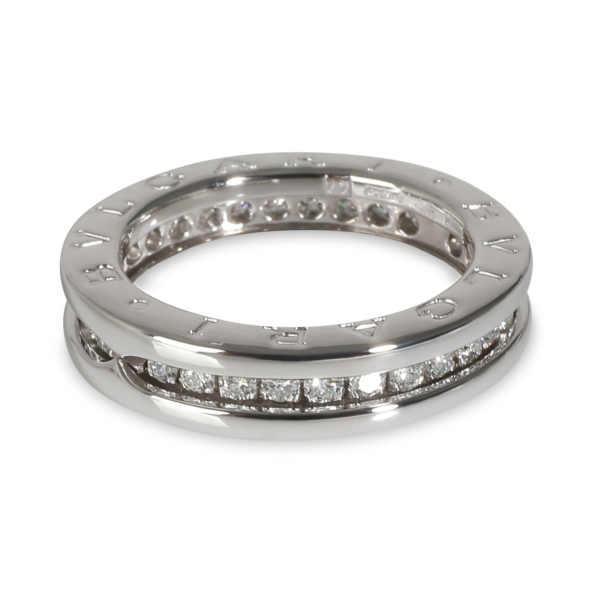 BVLGARI B.zero1 Ring in 18k White Gold 0.45 CTW sv