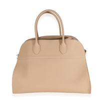 Dark Taupe Matte Grained Calfskin Soft Margaux 15 Bag