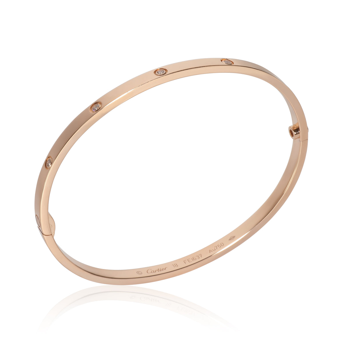 Love Bracelet, Small Model, Diamonds (Rose Gold)