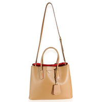 Caramel Saffiano Medium Double Bag Tote