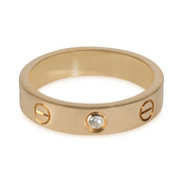 Love Wedding Band, 1 Diamond (Yellow Gold)