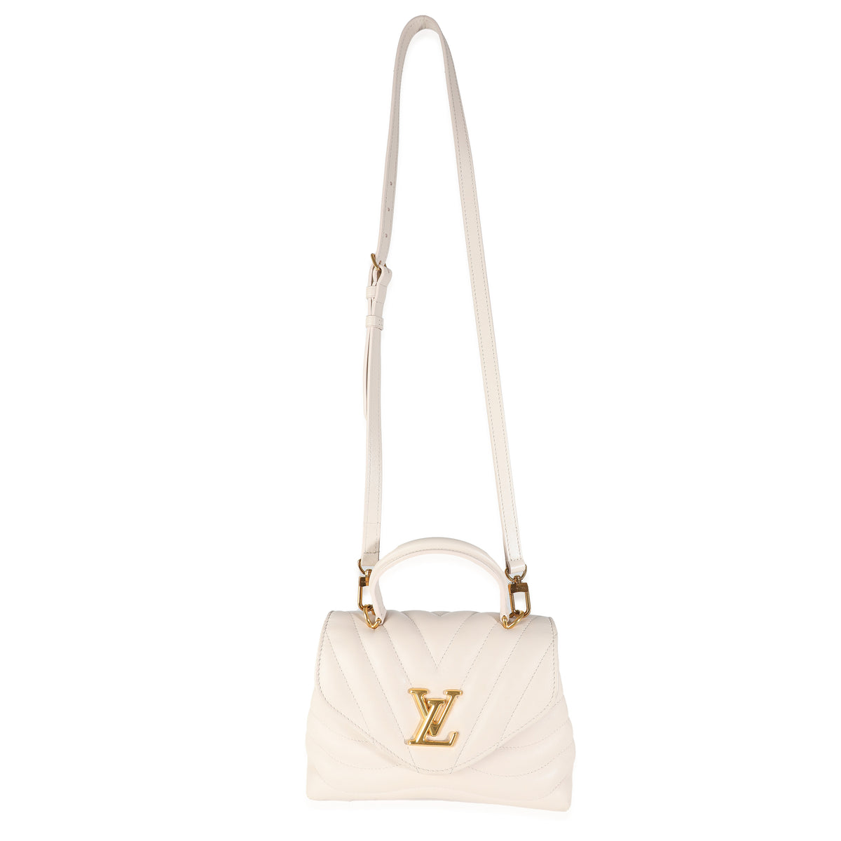 Ivory Calfskin New Wave Top Handle Bag