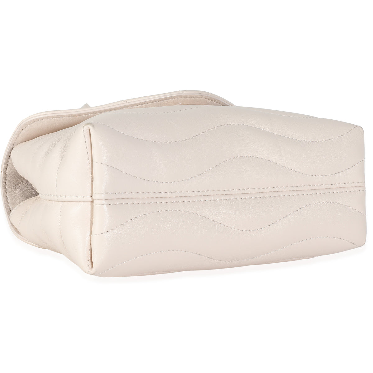 Ivory Calfskin New Wave Top Handle Bag